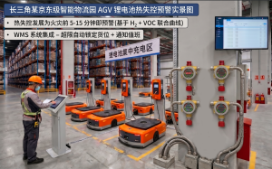 长三角某智能物流园锂电池库 + AGV 充电区气体监测