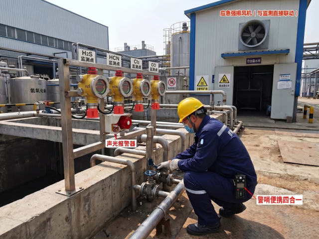北方某千吨级工业污水预处理站气体监测改造